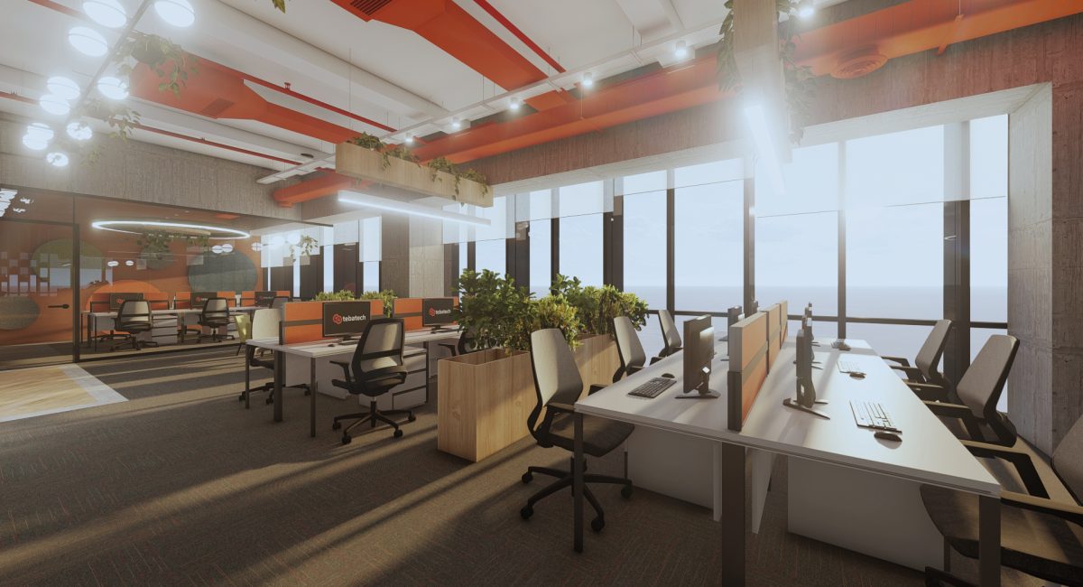 açık tavan- ofis mekanik çözümler